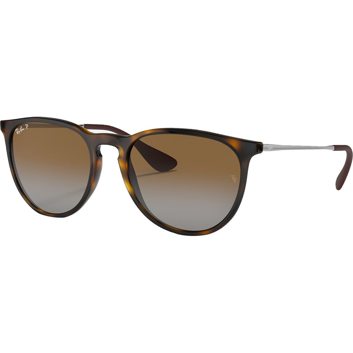 Image of Ray-Ban Erika Polarized Sunglasses - Women's Havanna/Polar Brown Gradient, One Size