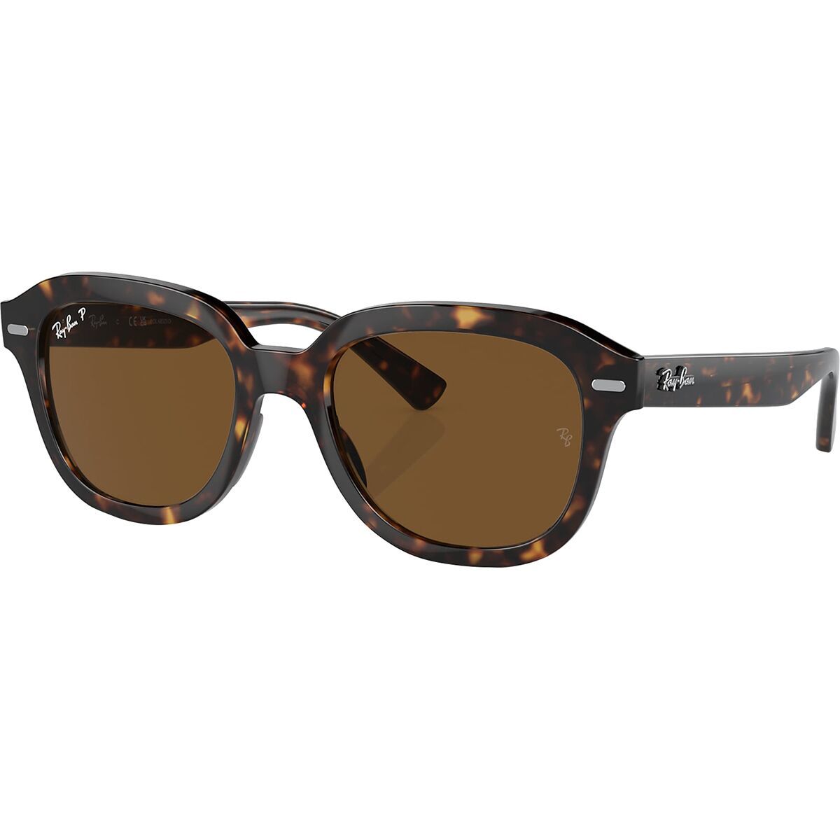 Ray-Ban Erik Polarized Sunglasses Havana/Polar Brown, 53