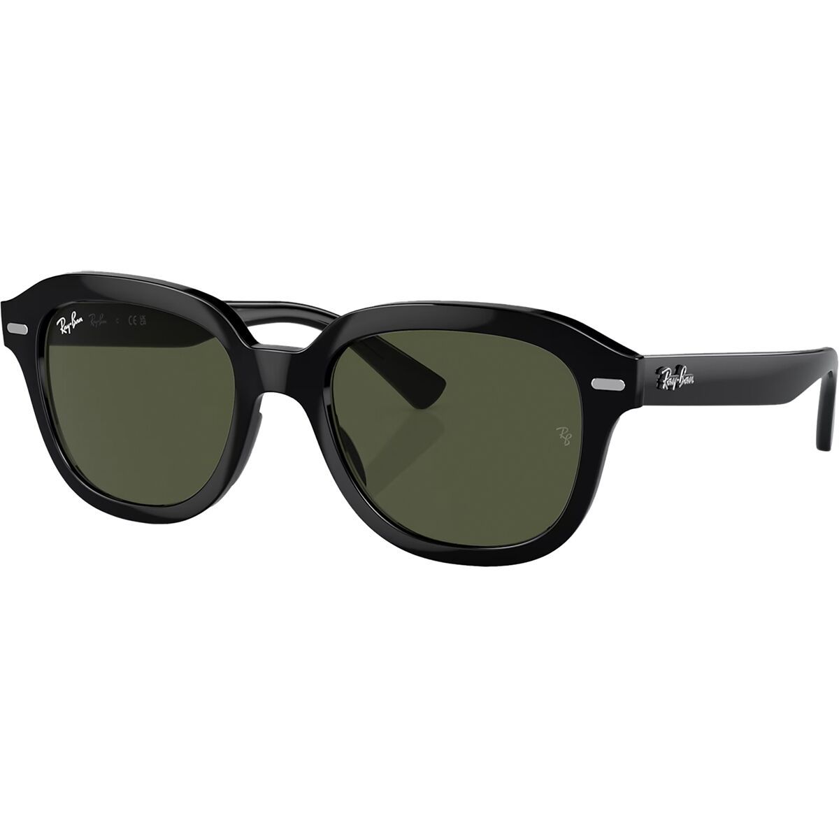 Image of Ray-Ban Erik Sunglasses Black/Green, 53