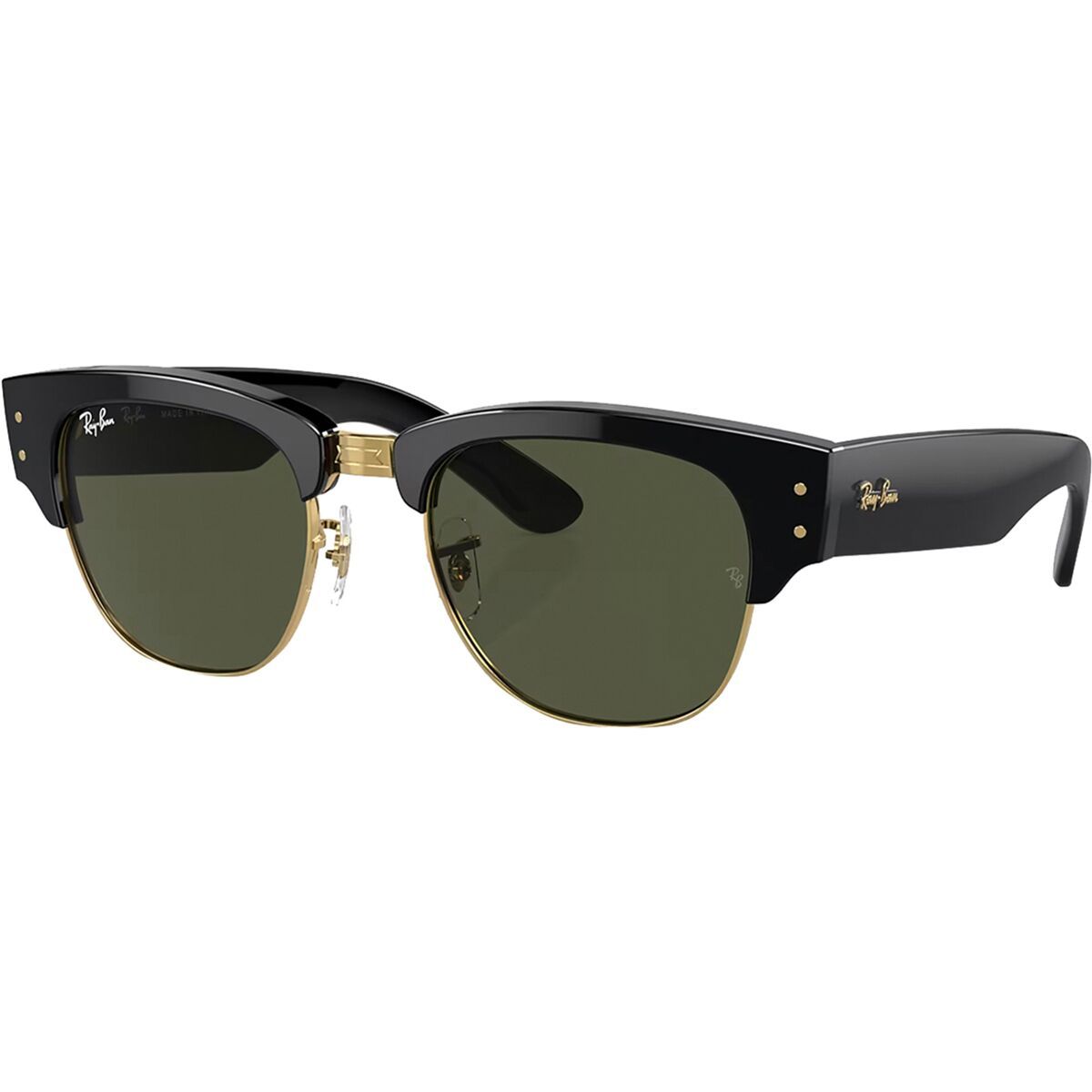 Image of Ray-Ban Mega Clubmaster Sunglasses Black/Green, 53