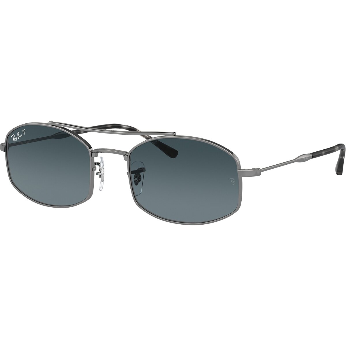 Image of Ray-Ban Rb3719 Polarized Sunglasses Gunmetal/Blue Gradient Polar, 54