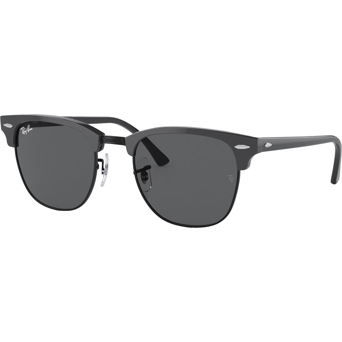 Ray-Ban Ray-Ban Clubmaster Sunglasses Grey On Black/Dark Grey, 55