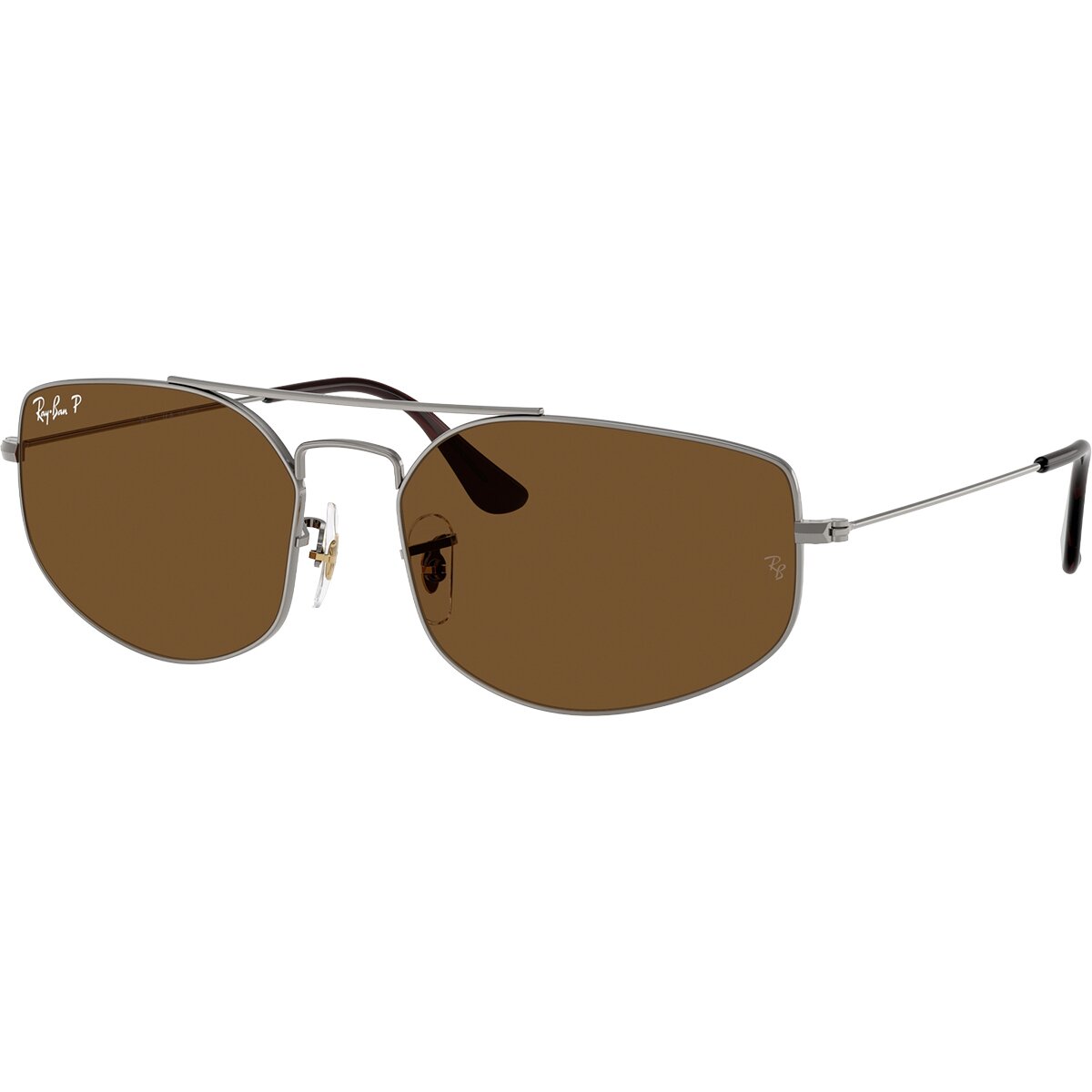 Image of Ray-Ban Explorer 5 Polarized Sunglasses Gunmetal/Brown Polar, 57