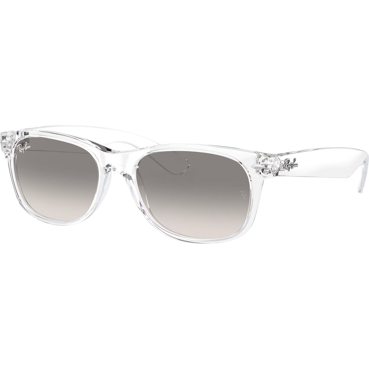 Ray-Ban Ray-Ban New Wayfarer Sunglasses Transparent/Clear Gradient Grey, 55