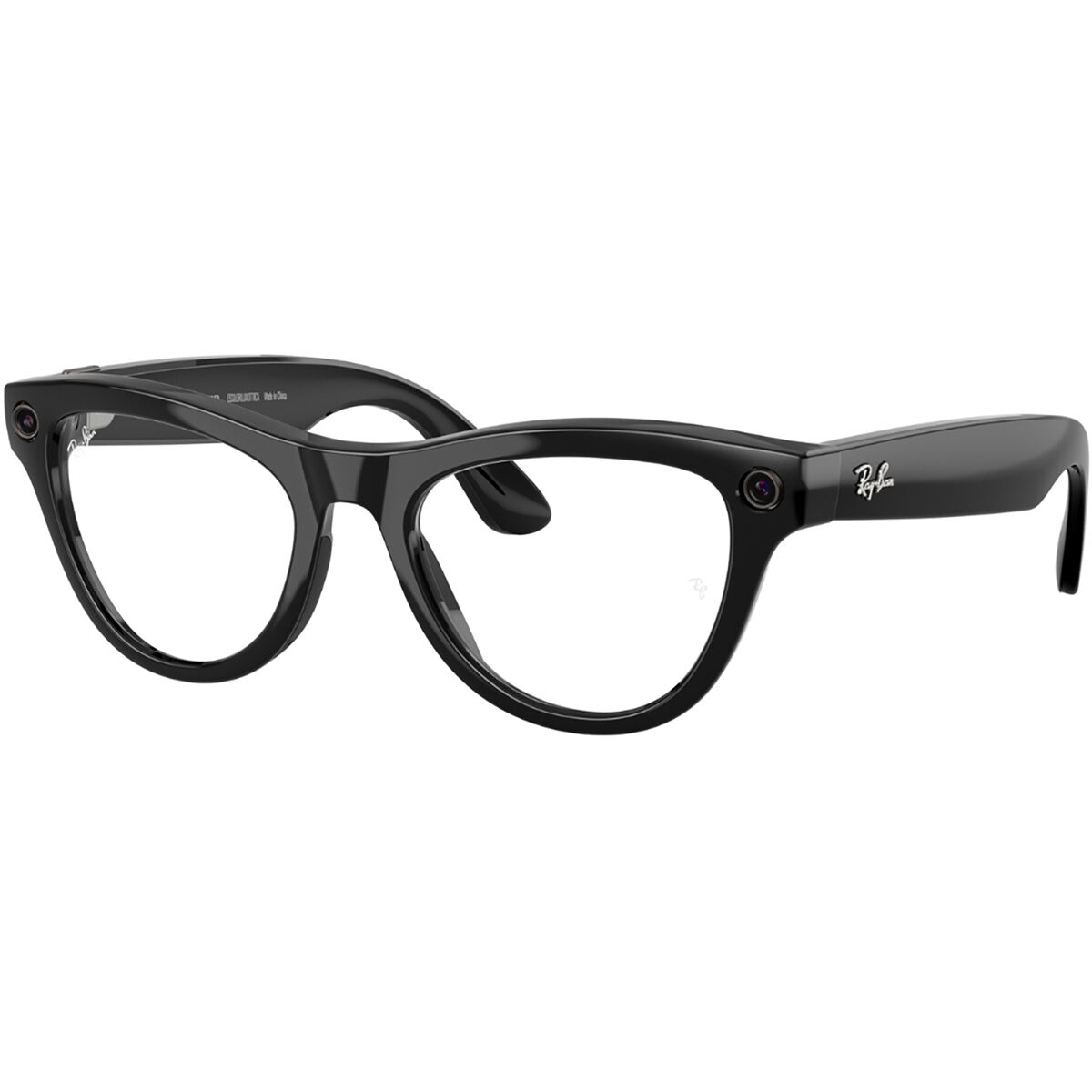 Ray-Ban Ray-Ban Meta AI Skyler Sunglasses Shiny Black/Transitions Amethyst, 52