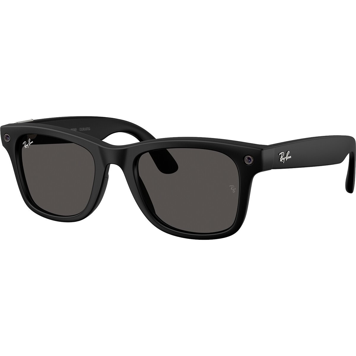 Image of Ray-Ban Meta Wayfarer Sunglasses Matte Black/Grey, 50