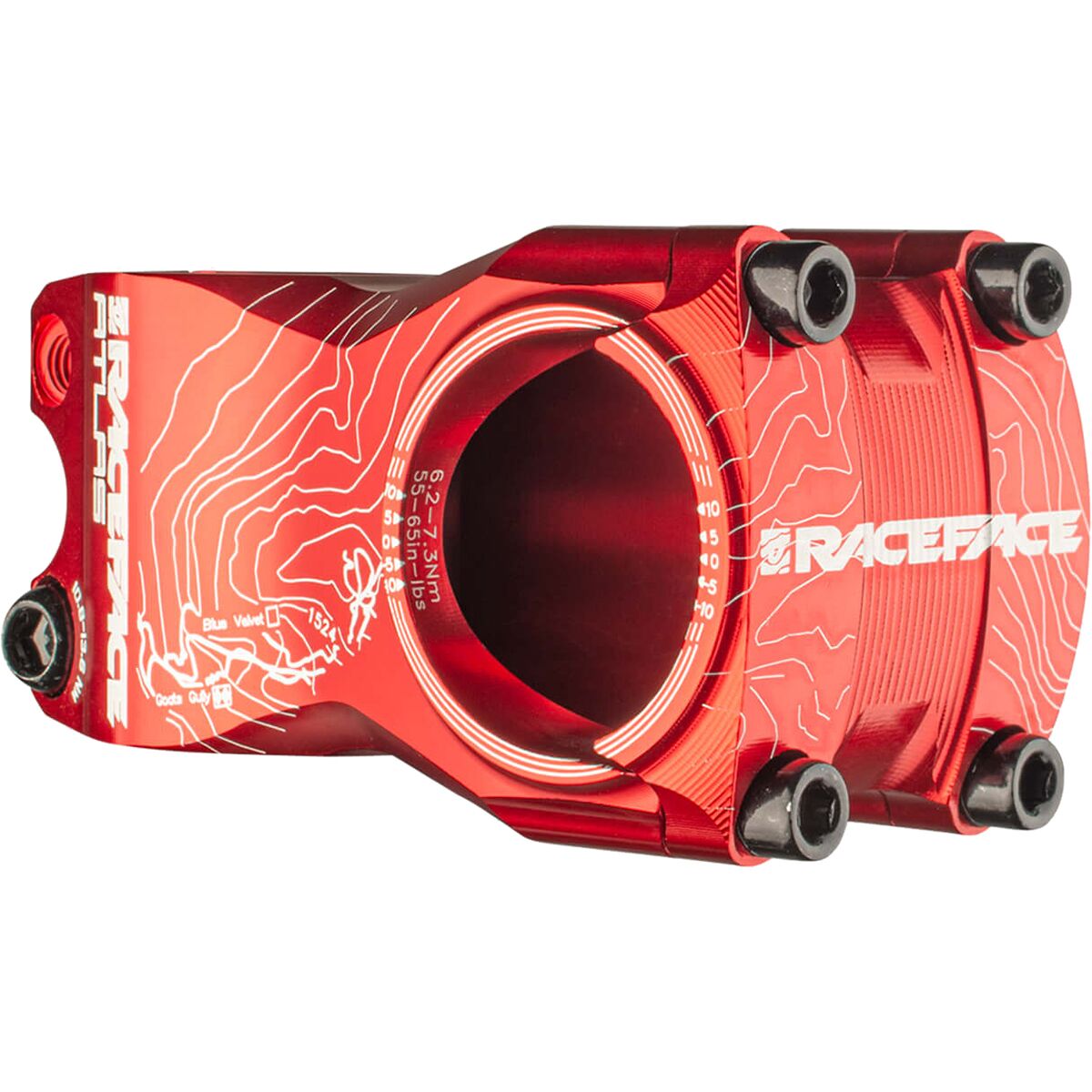 Image of Race Face Atlas Stem Red, 50mm/0 Degree, One Size
