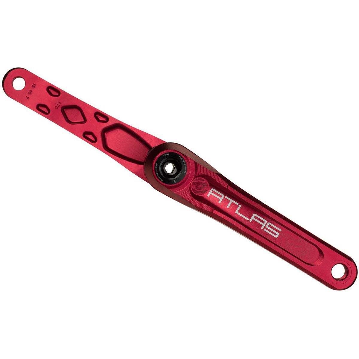 Race Face Atlas Cinch Crank Arms Red, 175mm