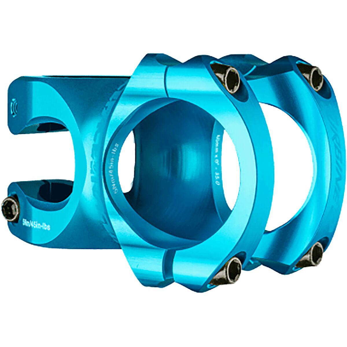 Image of Race Face Turbine-R 35 Stem Turquoise, 32mm/0 Degree