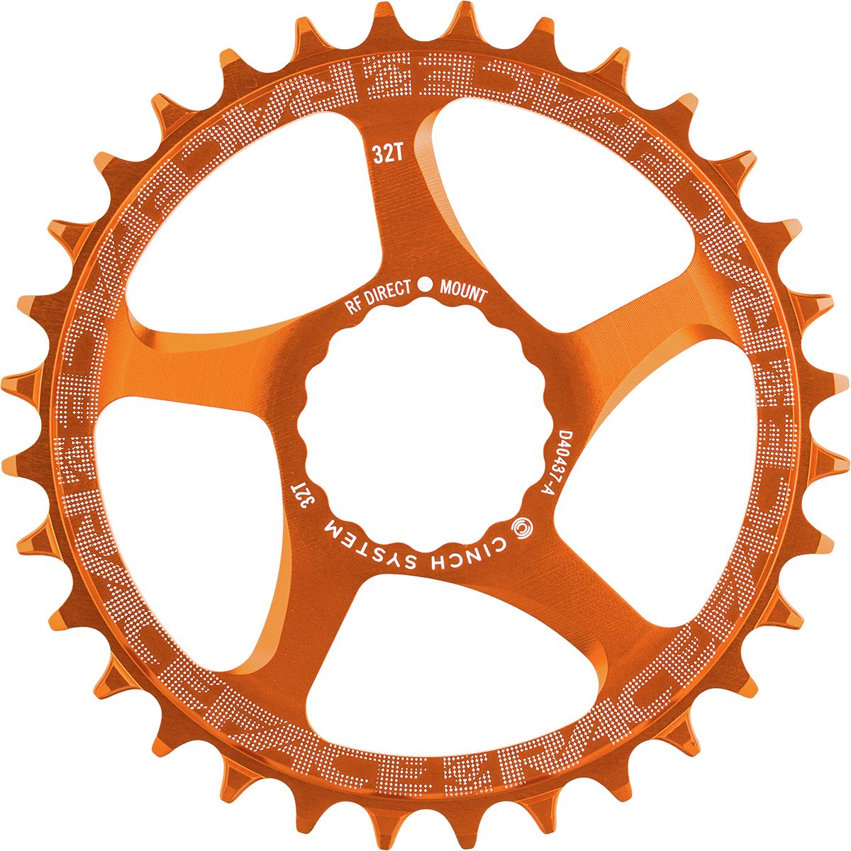 Image of Race Face Narrow Wide Cinch Direct Mount Chainring Orange, 32T