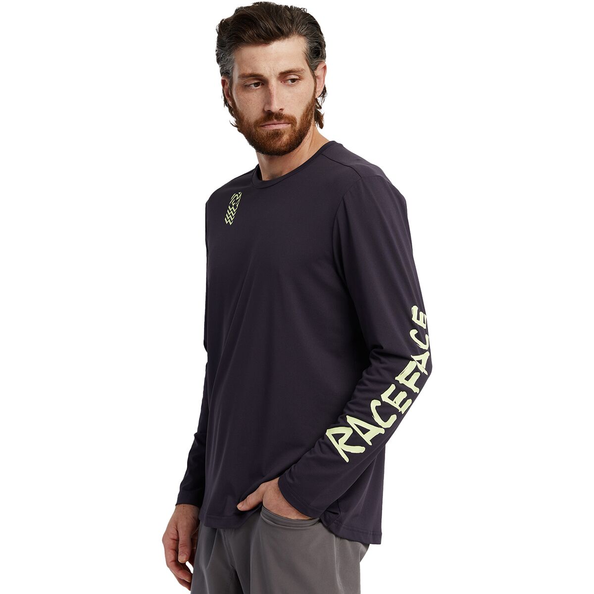 Race Face Race Face Commit Long-Sleeve Tech Top - Men's Black, S
