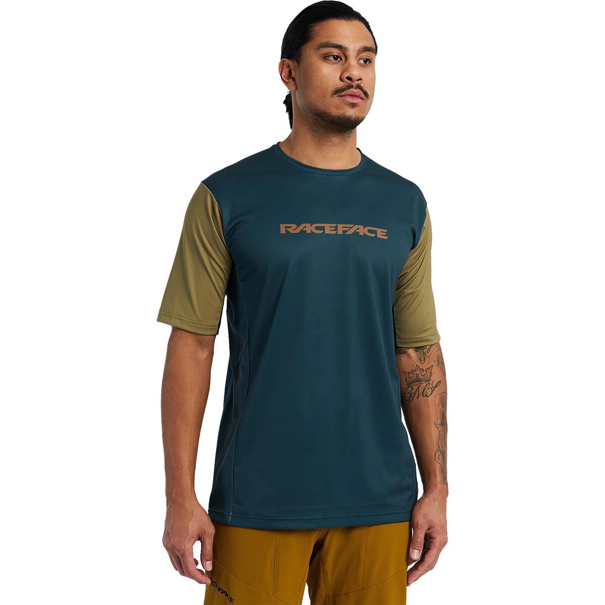 Race Face Indy Short-Sleeve Jersey - Men's Pine, S