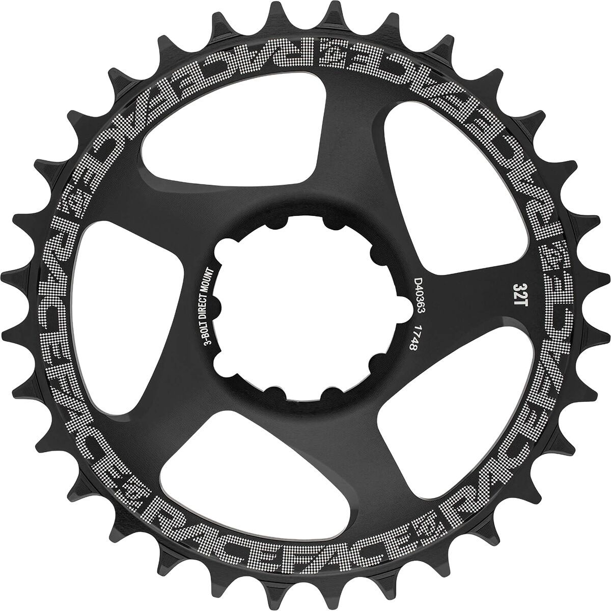 Image of Race Face 3-Bolt Direct Mount Chainring Matte Black, 30t, 10/11/12-Spd