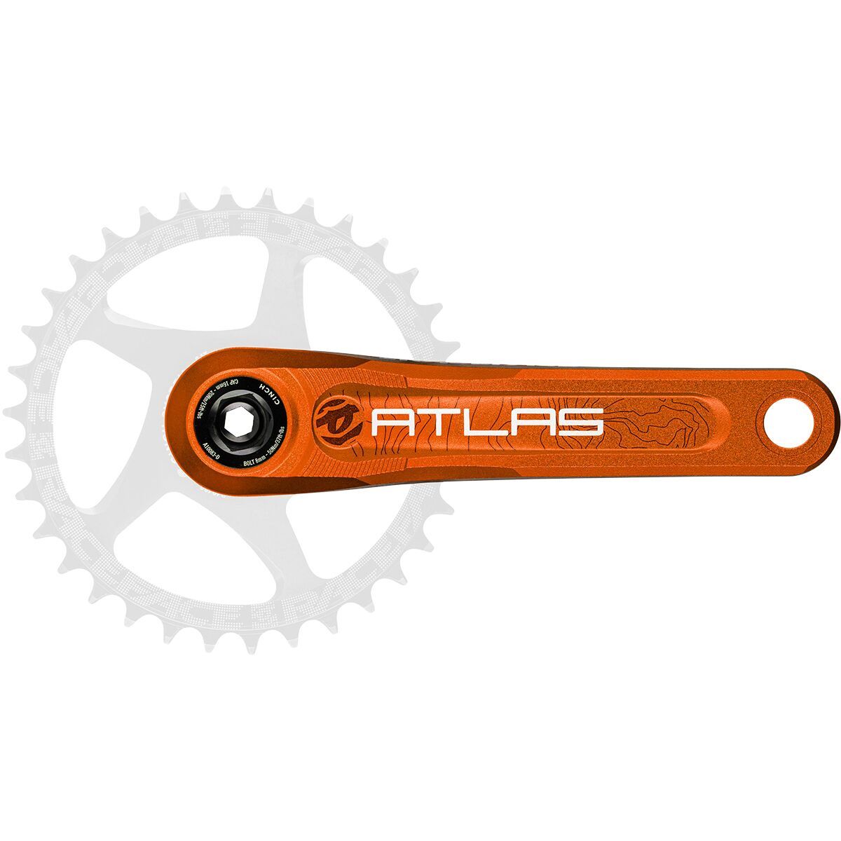 Image of Race Face Atlas Crank Arms Orange, 165mm