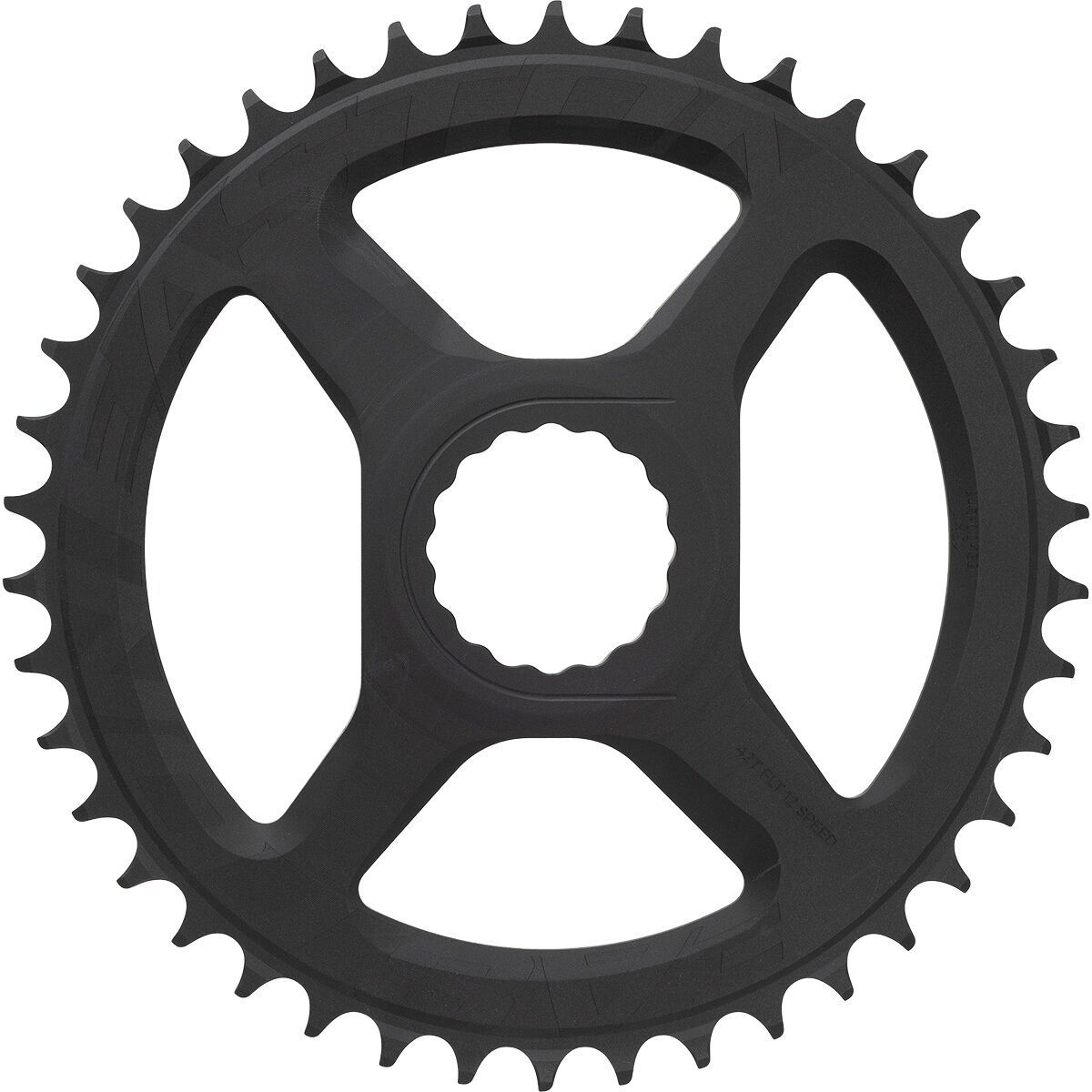 Race Face Cinch Flat Top Chainring Matte Black, 36t, 12-Spd
