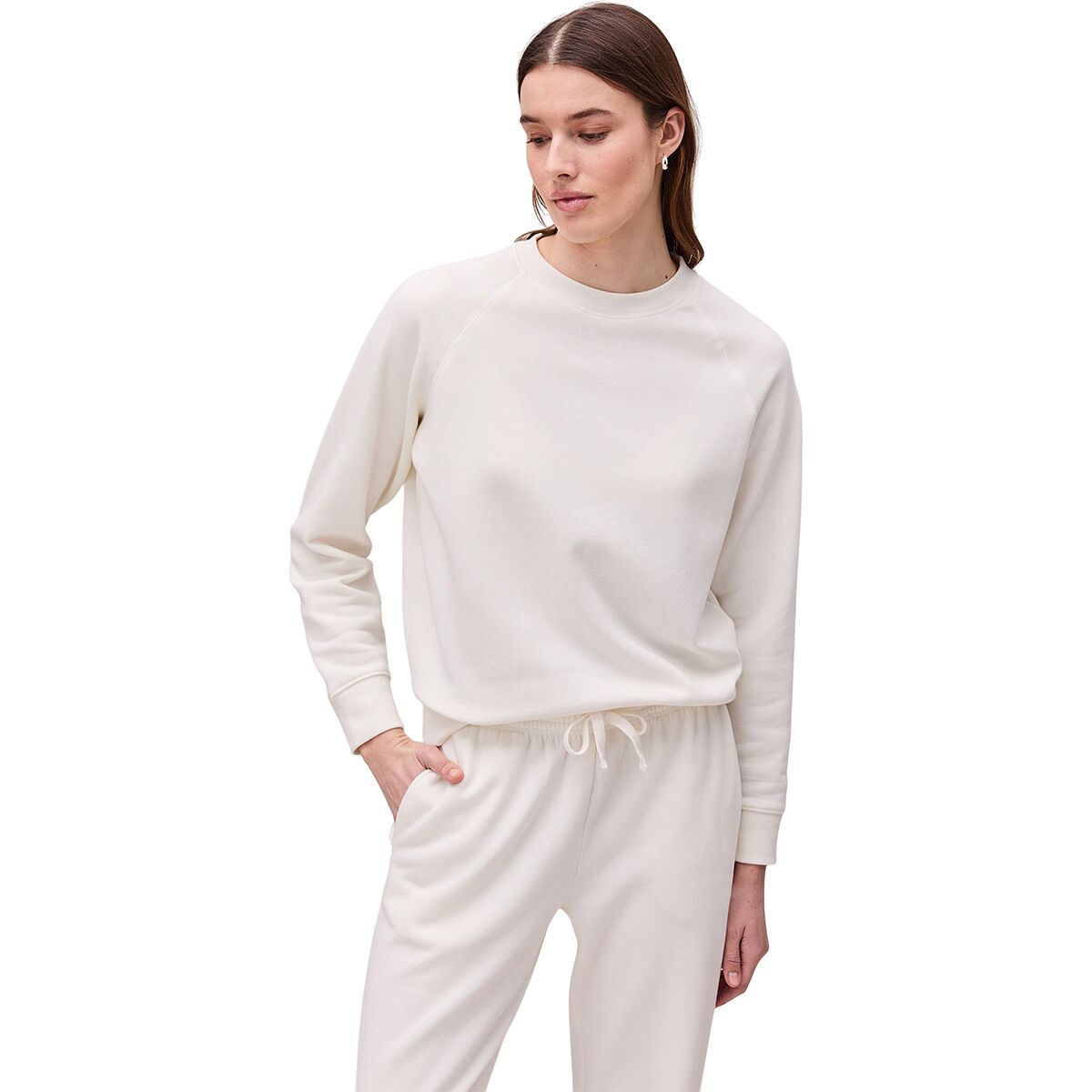 Image of Richer Poorer Recycled Crew Sweatshirt - Women's Coconut Milk, M