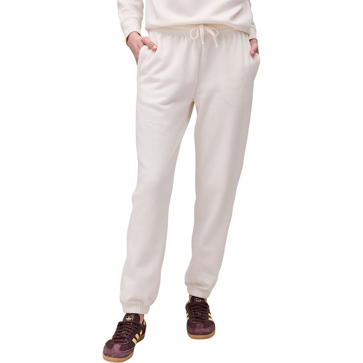 Image of Richer Poorer Rec Fleece Classic Sweat Pant - Women's Coconut Milk, XS