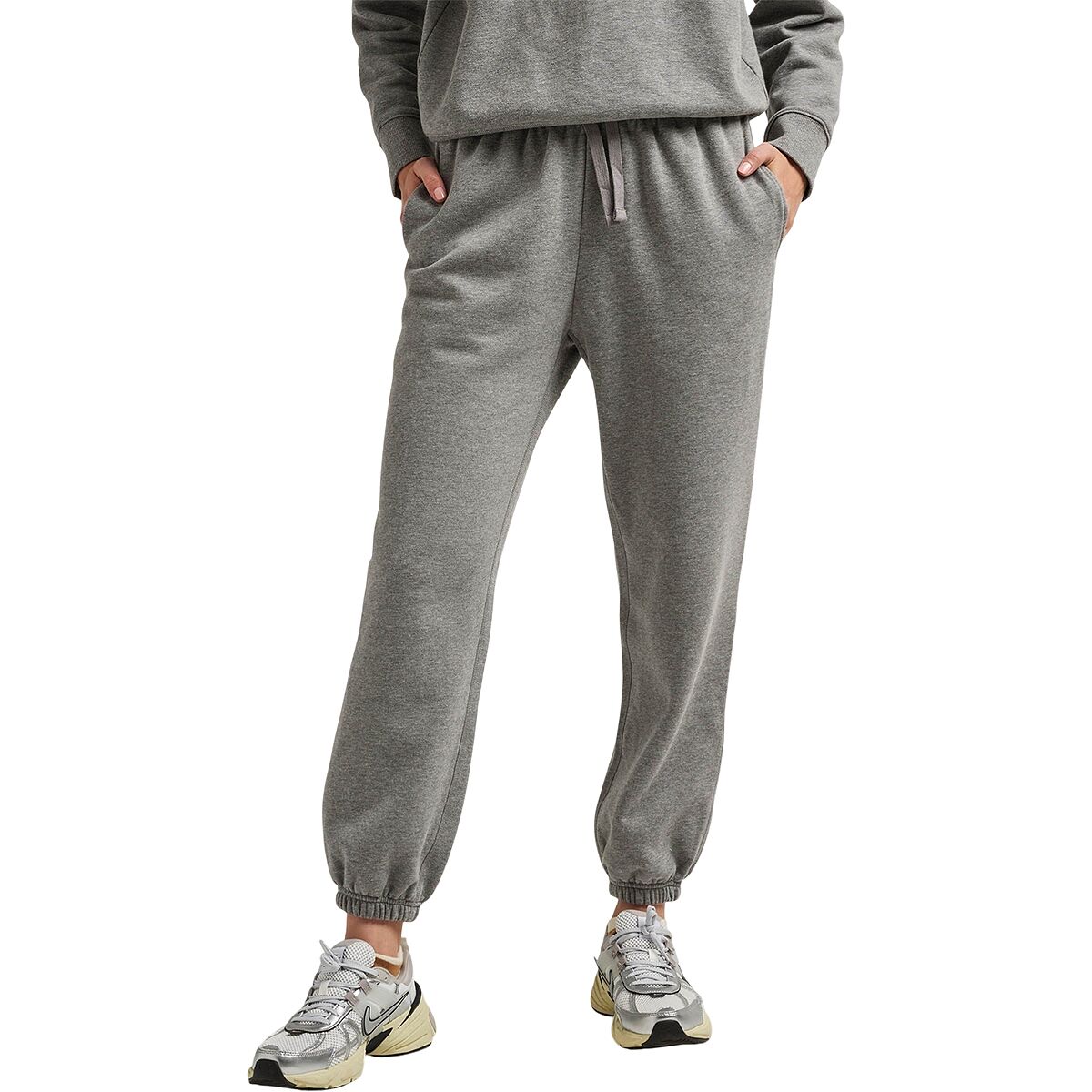 Image of Richer Poorer Rec Fleece Classic Sweat Pant - Women's Heather Grey, M