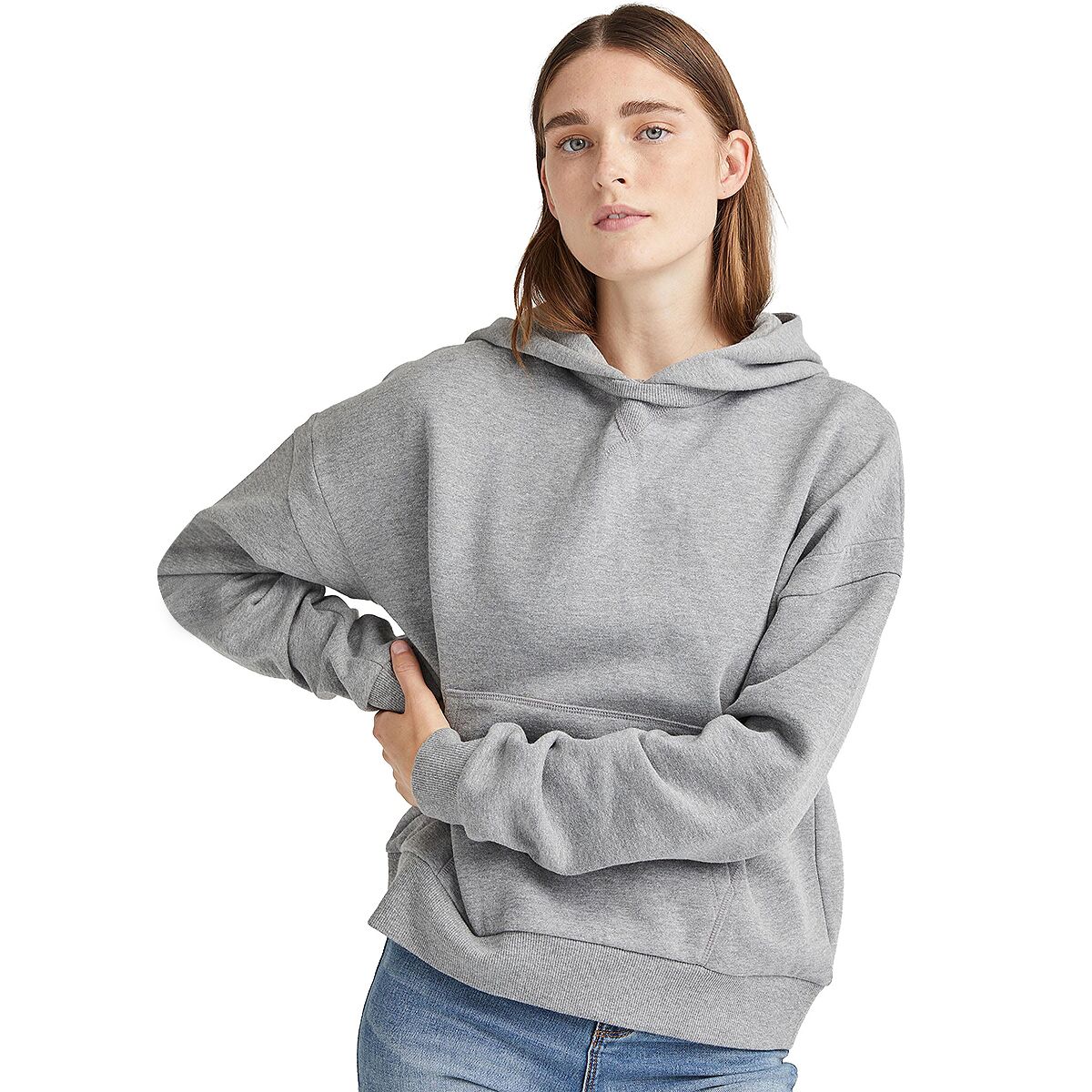Image of Richer Poorer Rec Fleece Hoodie - Women's Heather Grey, S
