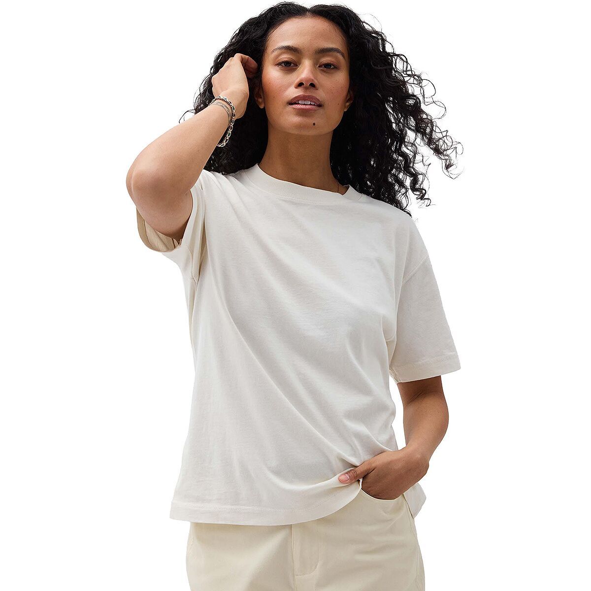 Image of Richer Poorer Relaxed Everyday T-Shirt - Women's Bone, M