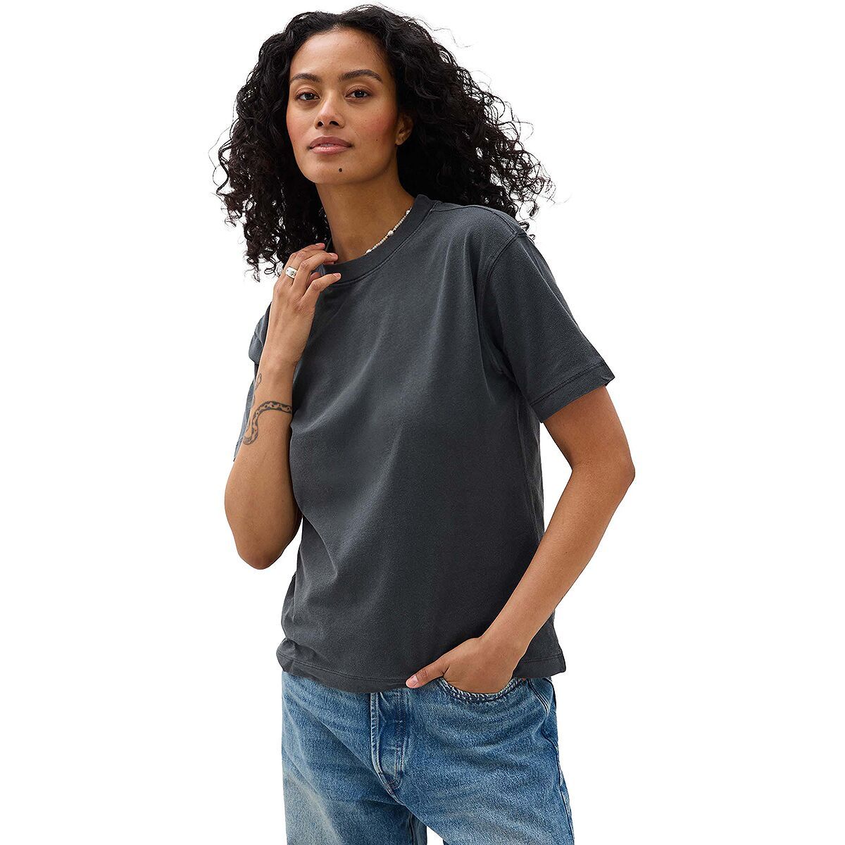 Image of Richer Poorer Relaxed Everyday T-Shirt - Women's Stretch Limo, S