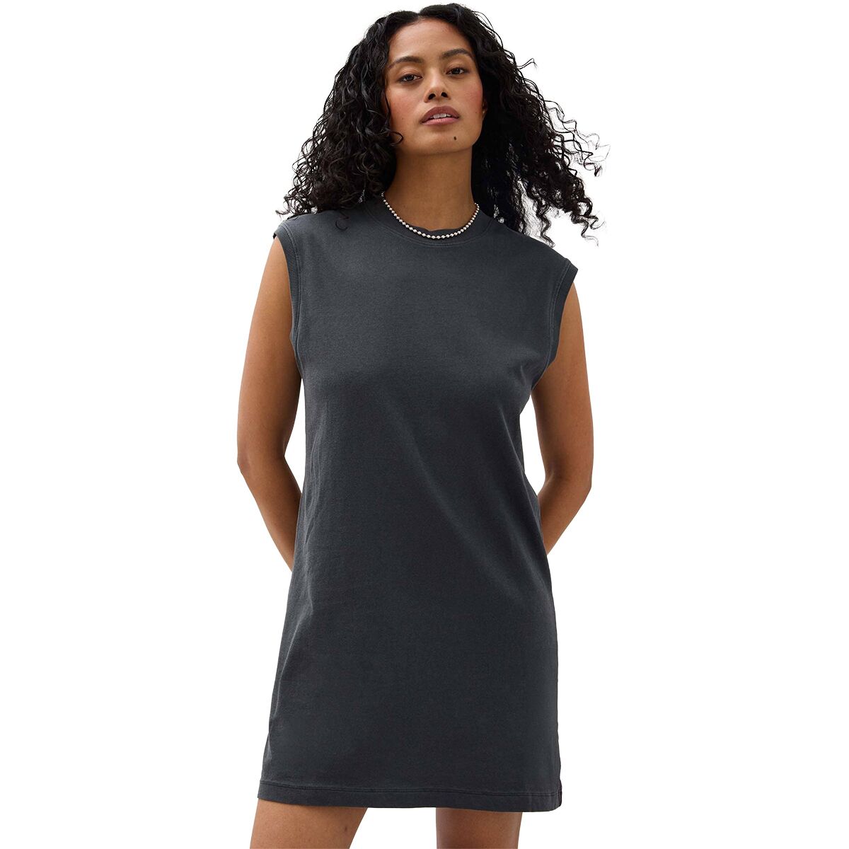 Image of Richer Poorer Relaxed Muscle Dress - Women's Stretch Limo, XS