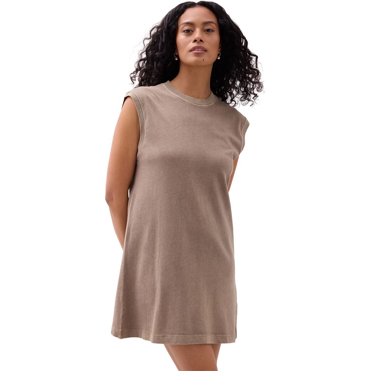 Richer Poorer Richer Poorer Relaxed Muscle Dress - Women's Warm Grey, L