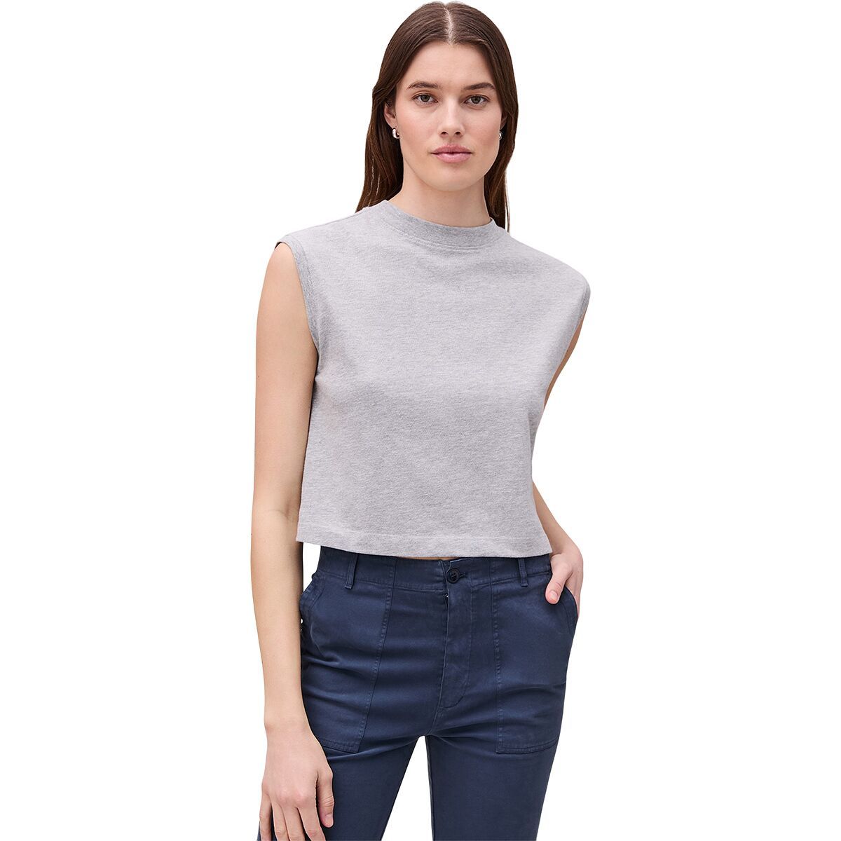 Image of Richer Poorer Relaxed Muscle T-Shirt - Women's Heather Grey, XS