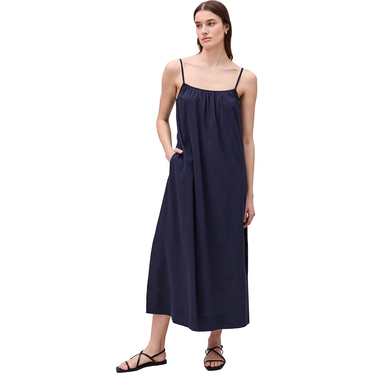 Image of Richer Poorer Topanga Cotton Slip Dress - Women's Evening Blue, M
