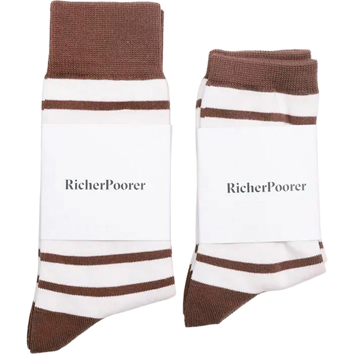 Image of Richer Poorer Crew Sock - Women's Mustang Comi Stripe, One Size