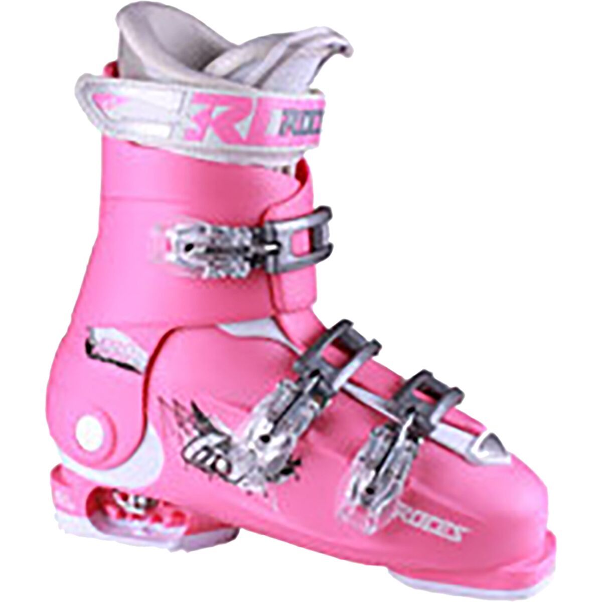Image of Roces Idea Free Adjustable Ski Boots - Kids' Pink/White, 22.5-25.5