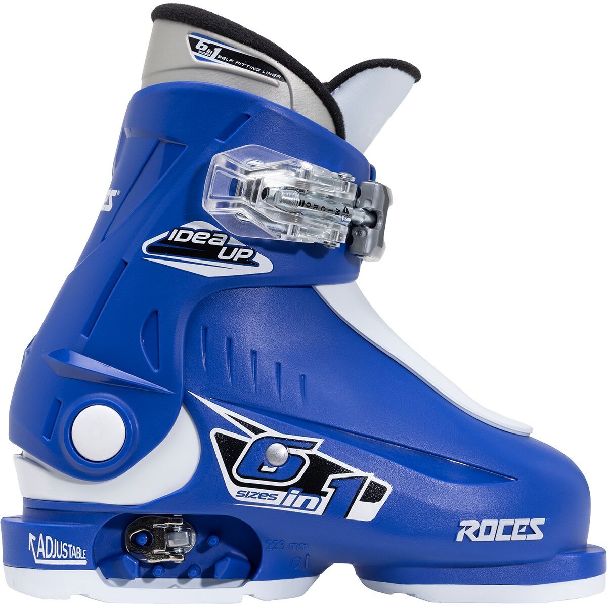 Roces Idea Up Adjustable Ski Boots - Kids' Blue/White, 16.0-18.5