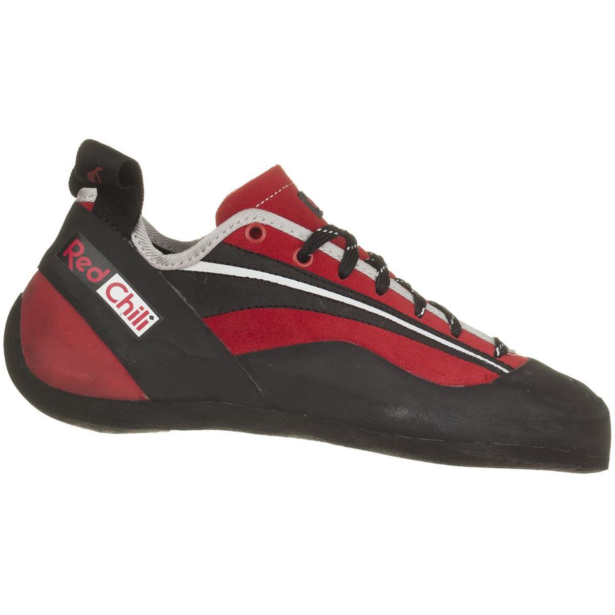 red climbing shoes