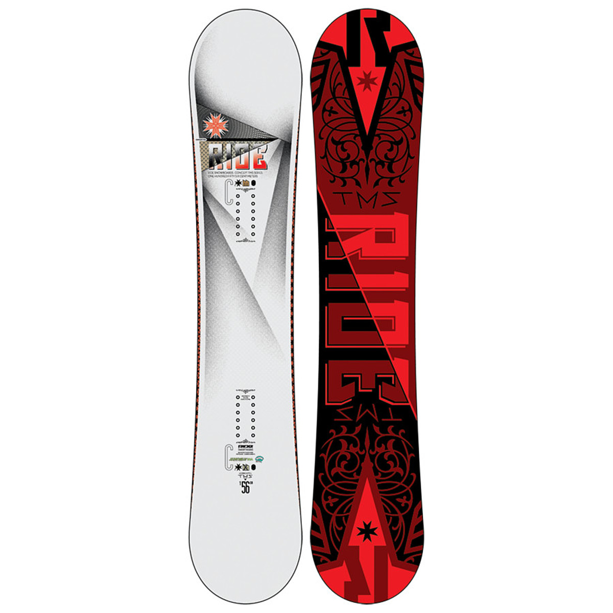 ride concept snowboard Psychocandy 2025 flexing directional all Ride Concept TMS Snowboard -