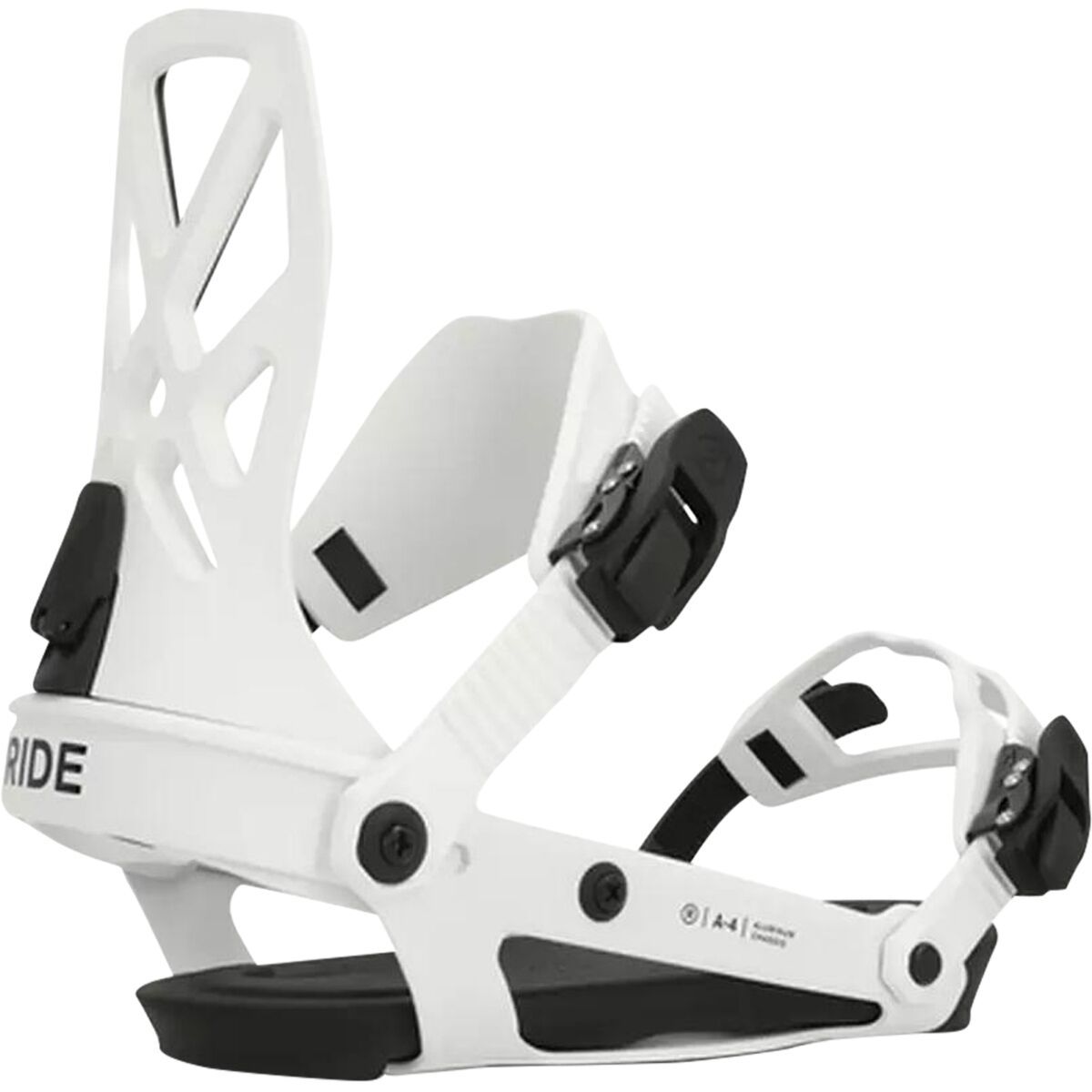 Image of Ride A-4 Snowboard Binding - 2025 White, L