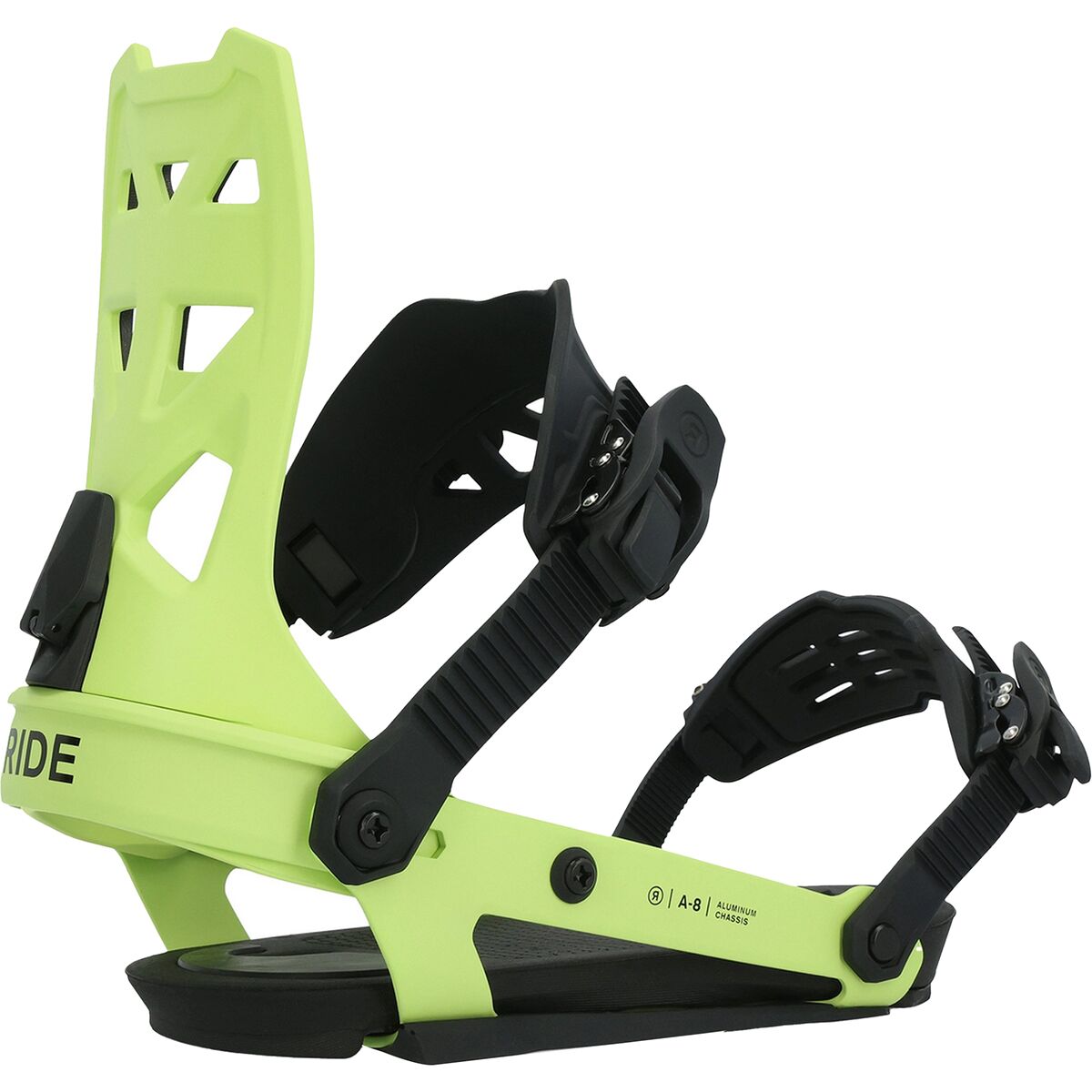 Ride A-8 Snowboard Binding - 2024 Lime