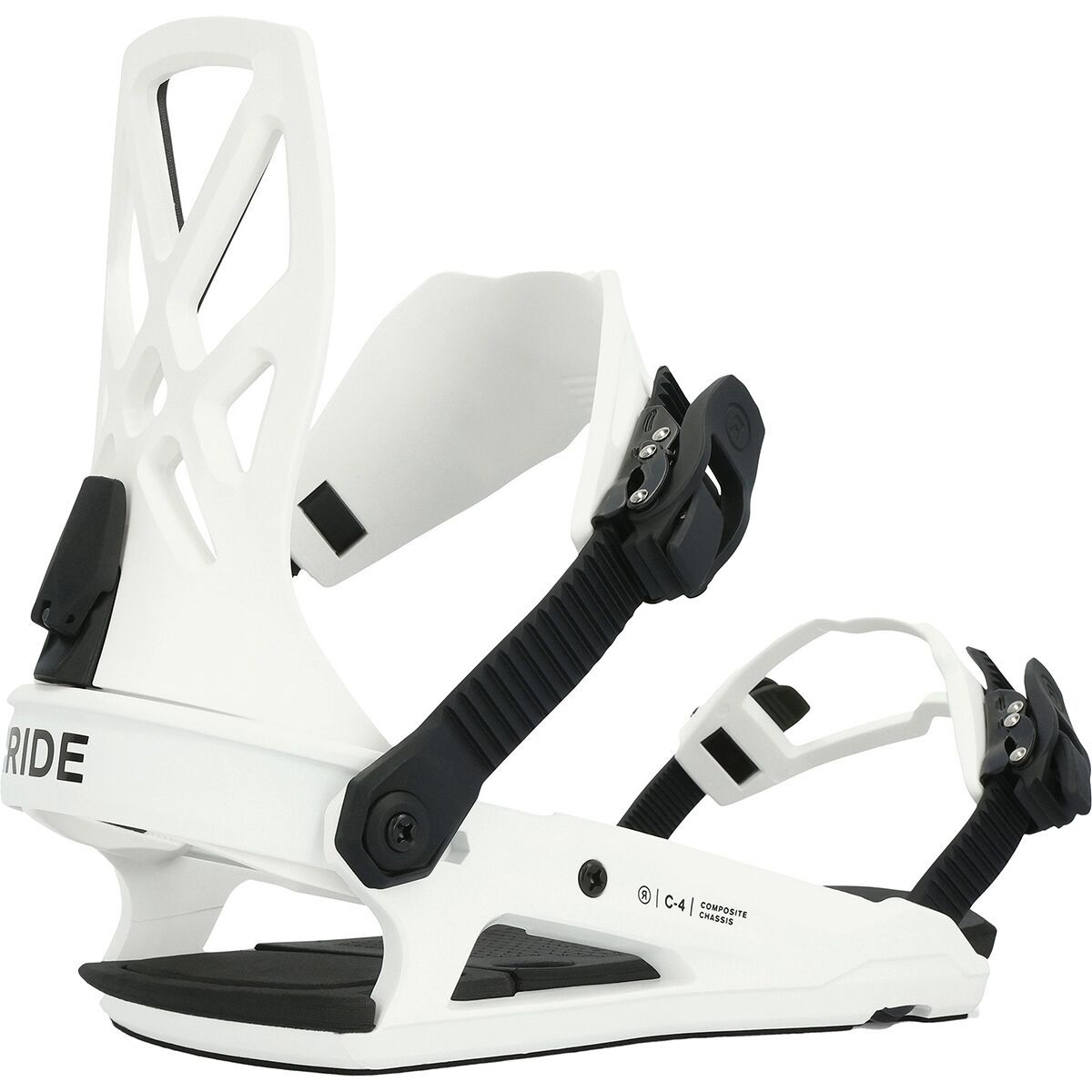 Ride C-4 Snowboard Binding - 2025 White, L