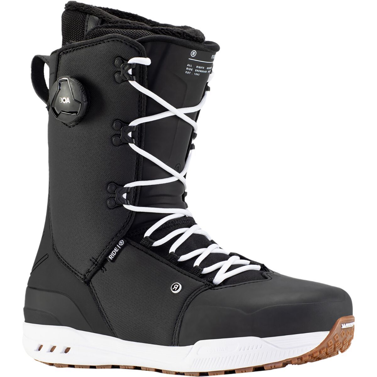 Ride Lasso BOA Snowboard Boot 2024 Mens Black Snowboard Compare