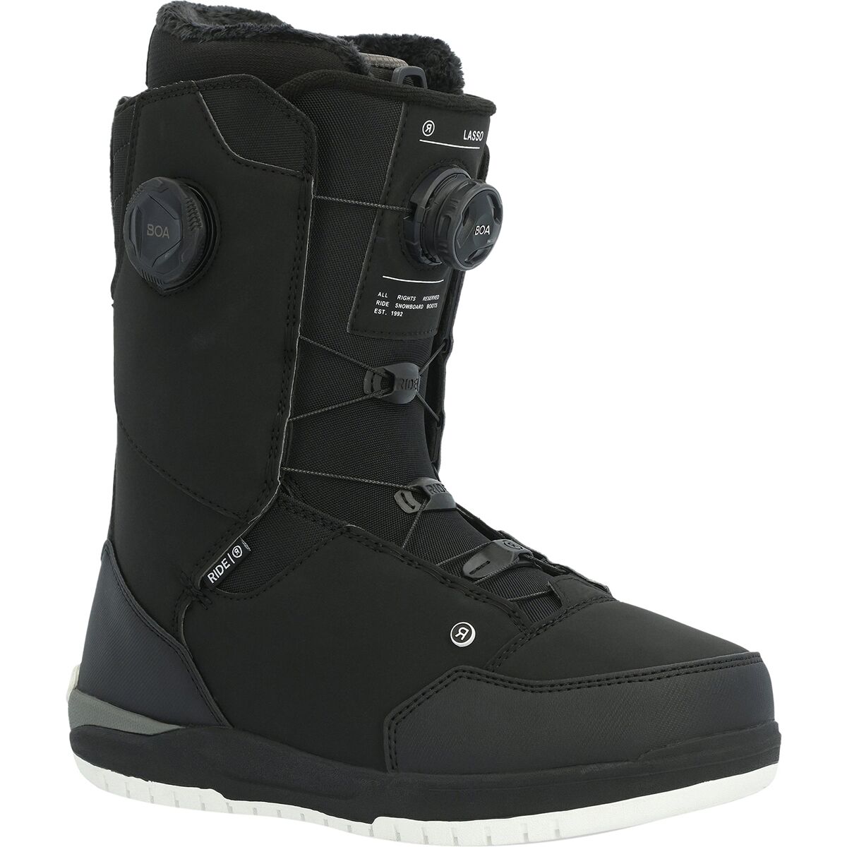 Ride Lasso BOA Snowboard Boot - 2024 - Men's Black
