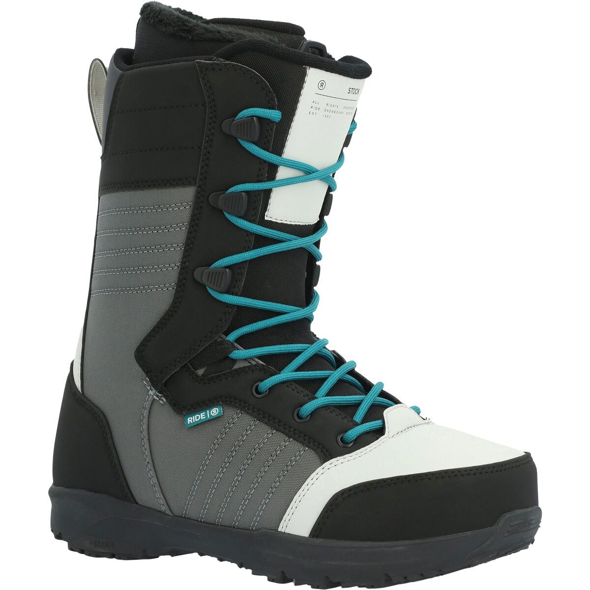 Ride Stock Snowboard Boot - 2024 Slate, 9.5