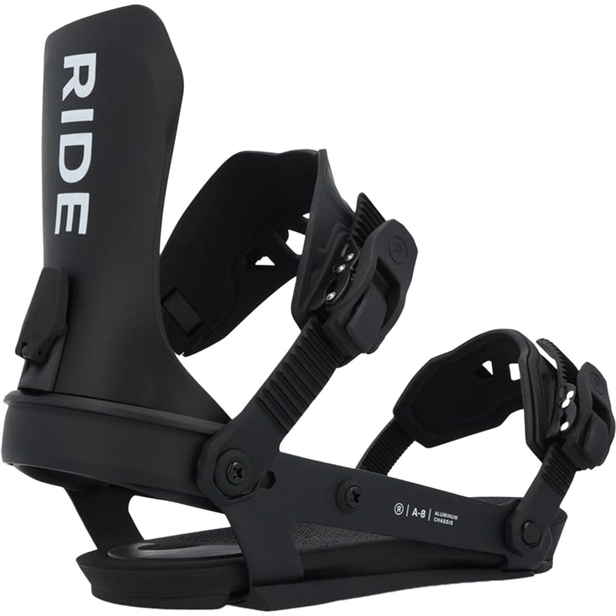 Image of Ride A-8 Snowboard Binding - 2025 Black, M