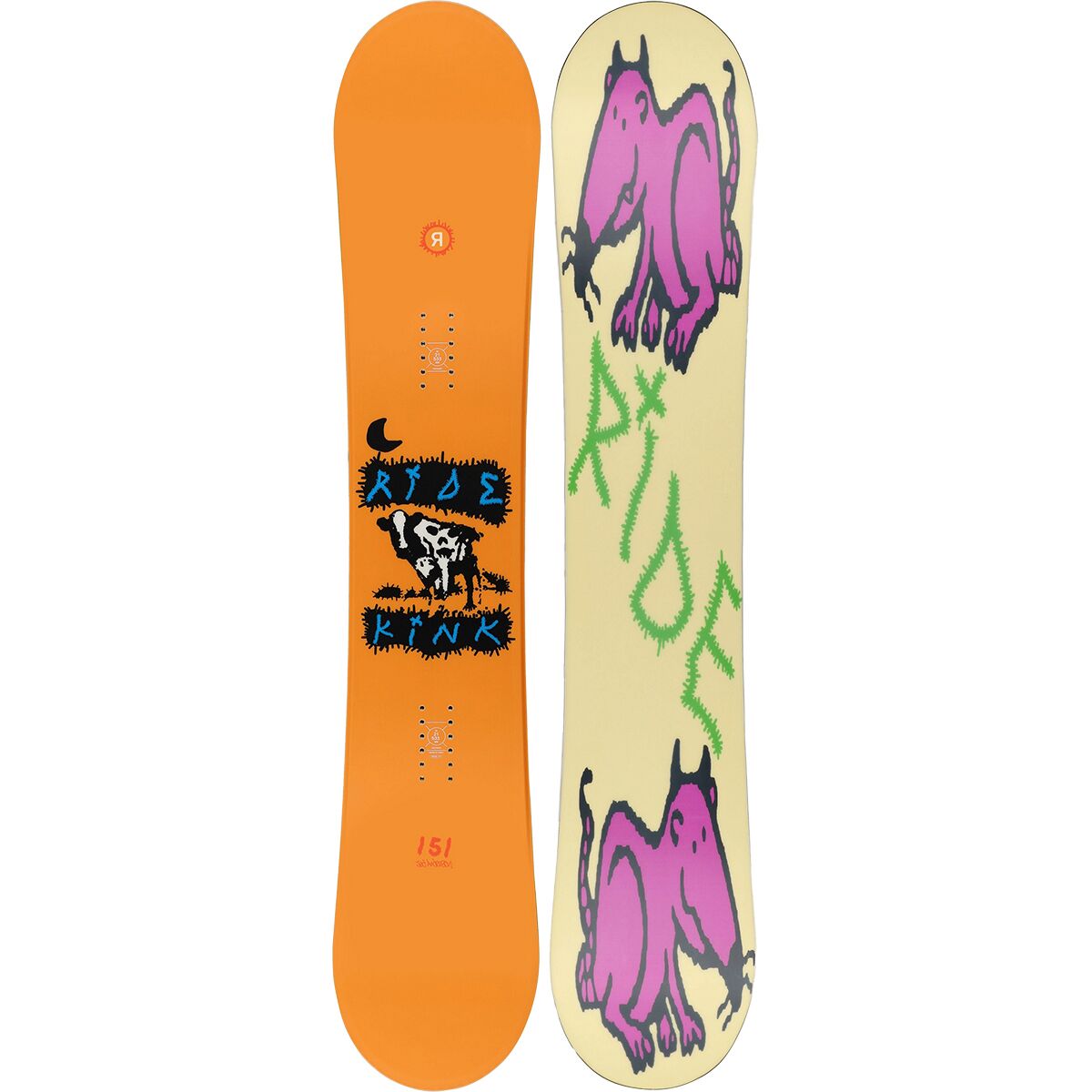 Image of Ride Kink Snowboard - 2025 One Color, 155cm