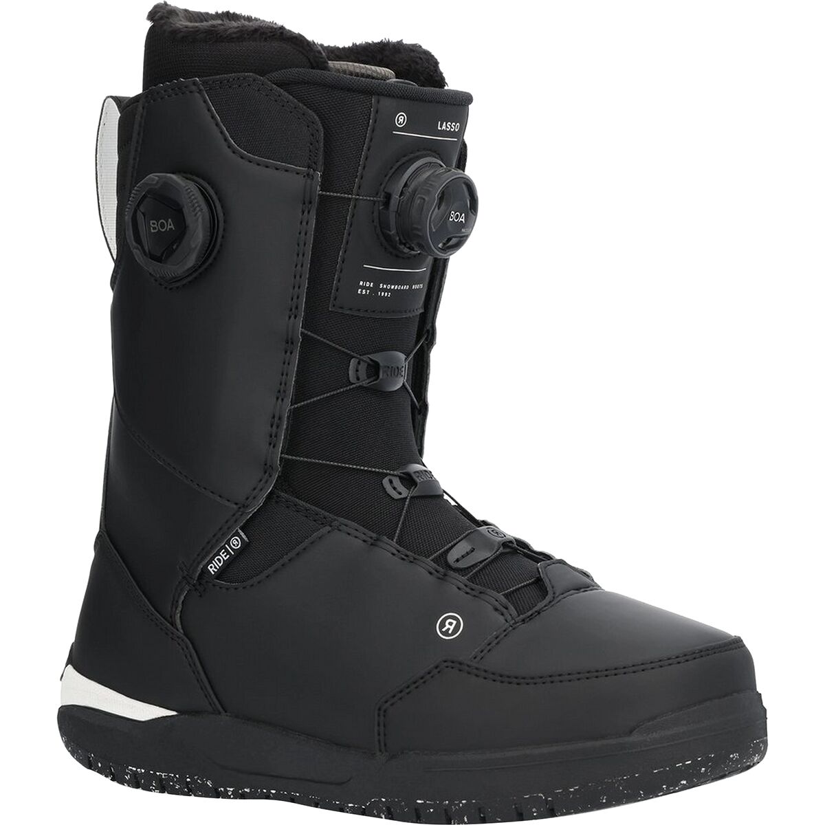 Image of Ride Lasso BOA Snowboard Boot - 2025 - Men's Black, 14.0