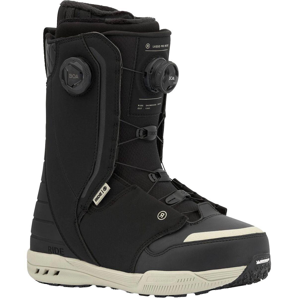 Image of Ride Lasso Pro Wide Snowboard Boot - 2026 - Men's Black, 12.0