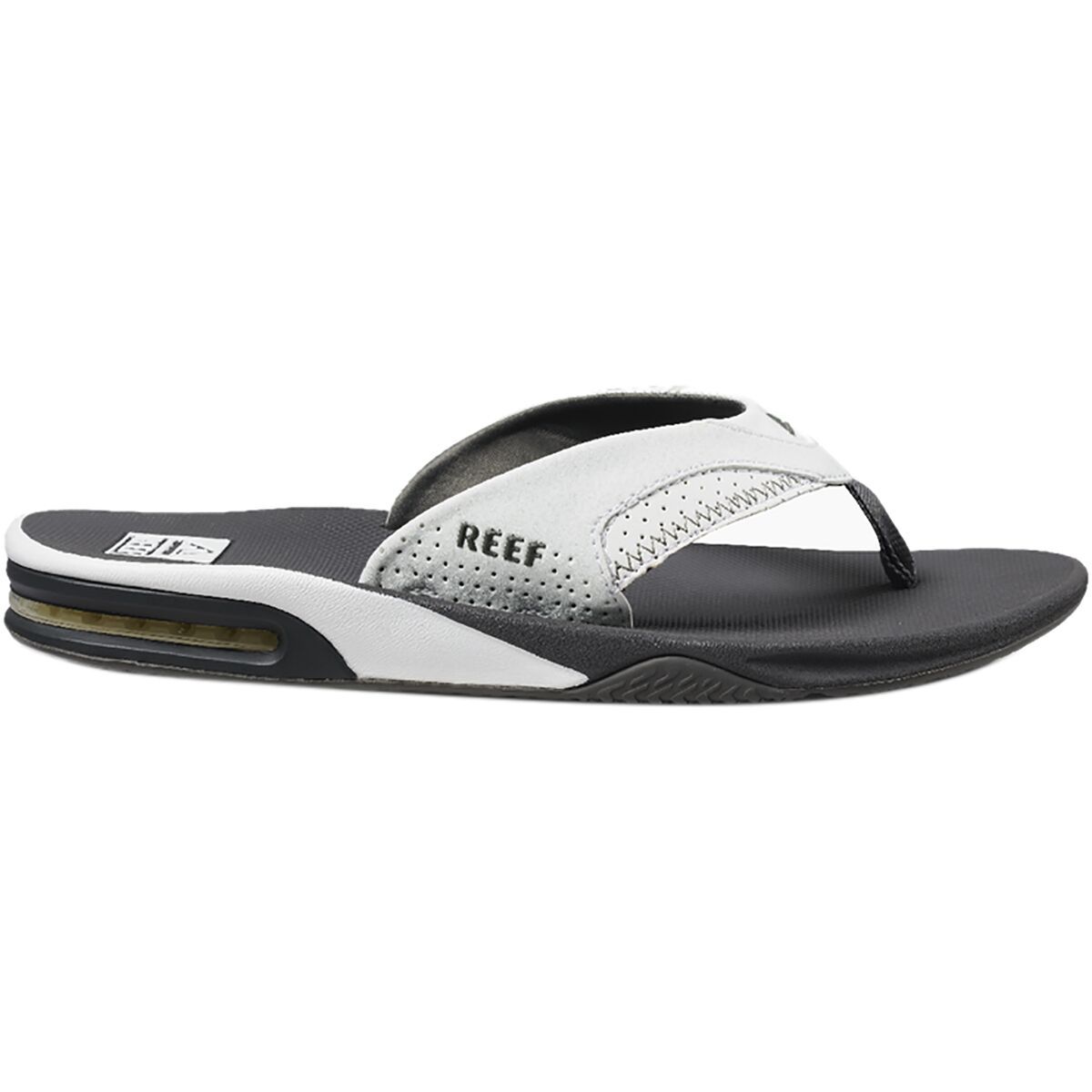 Image of Reef Fanning Flip Flop - Men's Grey/White, 12.0