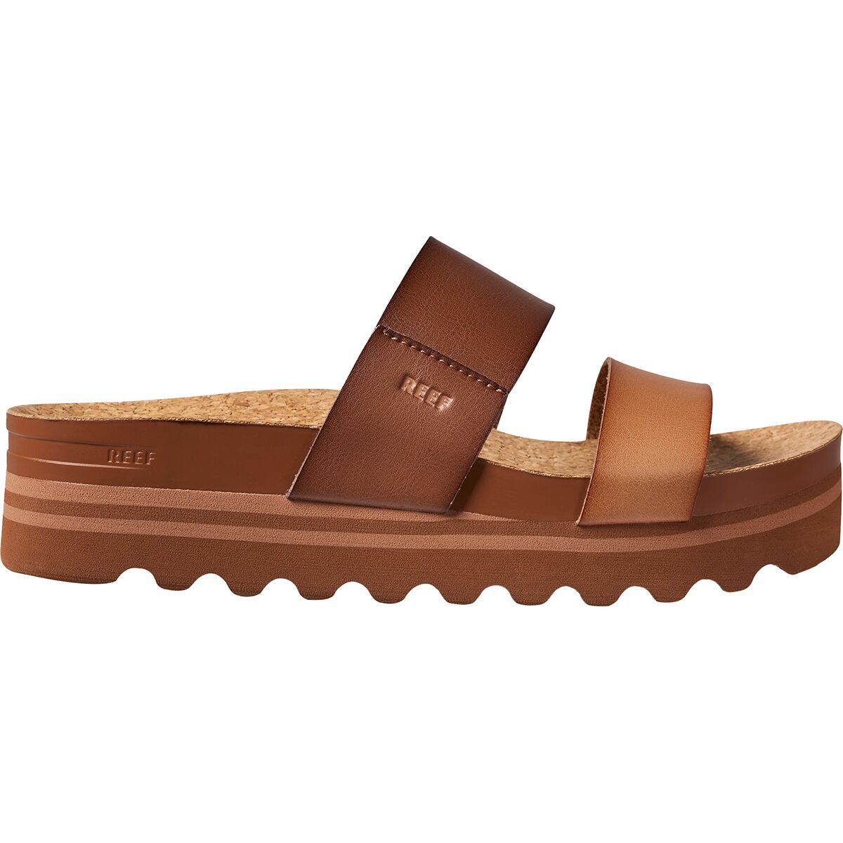 Image of Reef Cushion Vista Hi Sandal - Women's Espresso Duo, 6.0