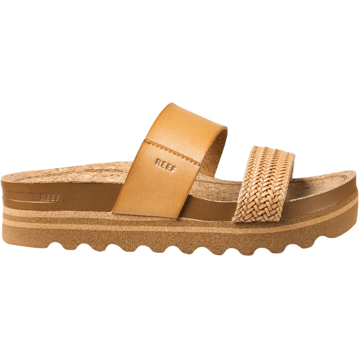 Image of Reef Cushion Vista Hi Sandal - Women's Natural Braid, 10.0