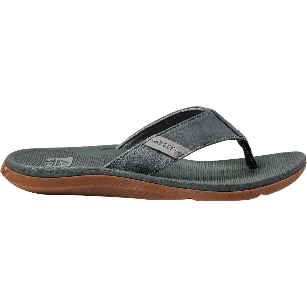 Image of Reef Santa Ana Flip Flop - Men's Grey, 13.0