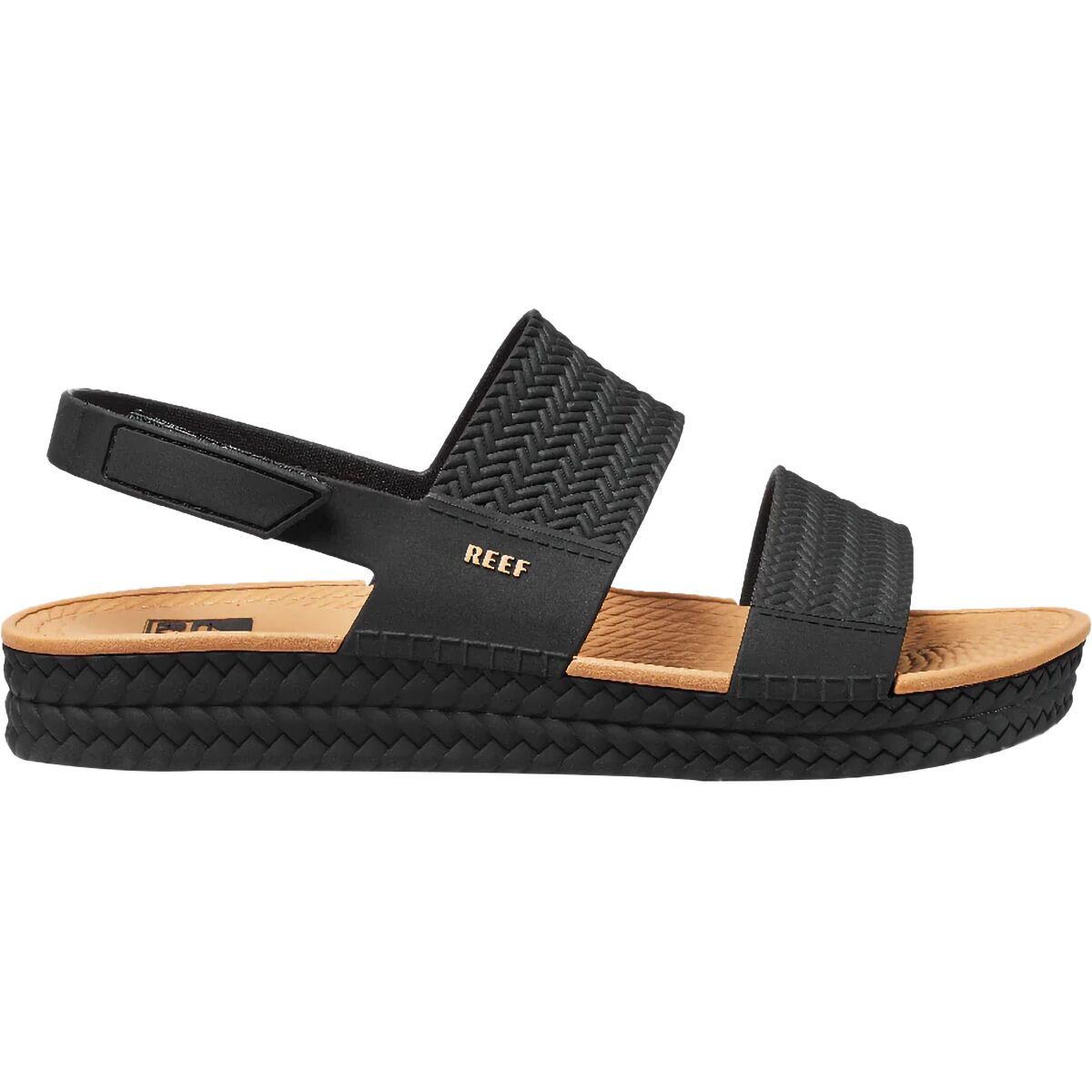 Image of Reef Water Vista Sandal - Women's Black/Tan, 8.0