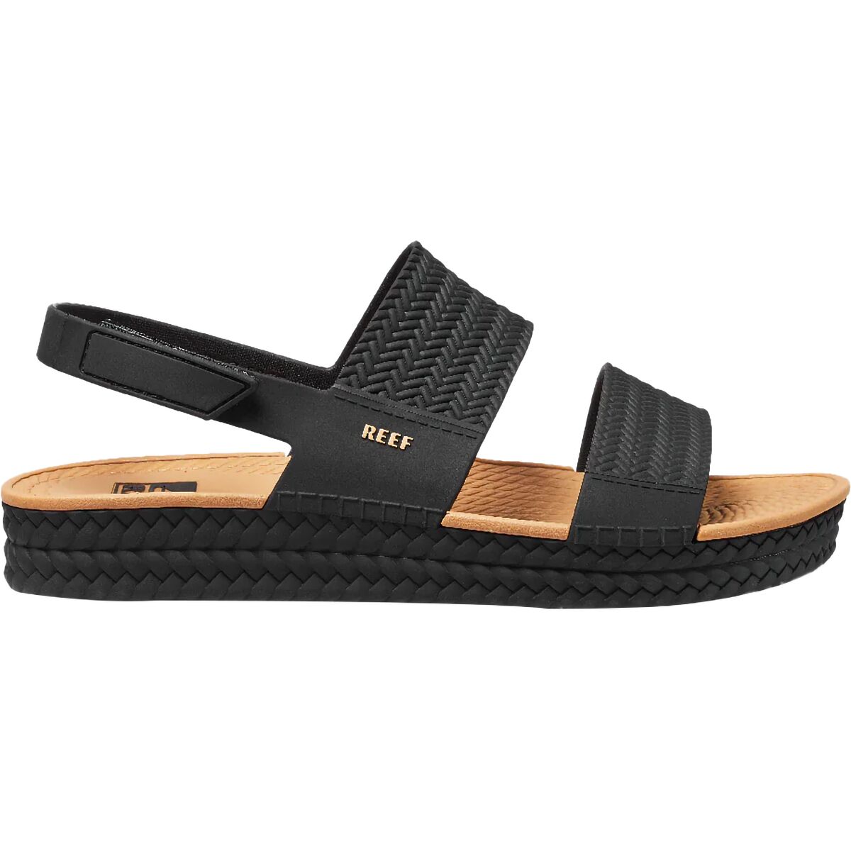 Image of Reef Water Vista Sandal - Women's Black/Tan, 10.0